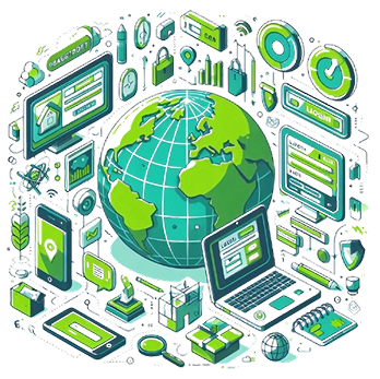 Company Globe Illustration